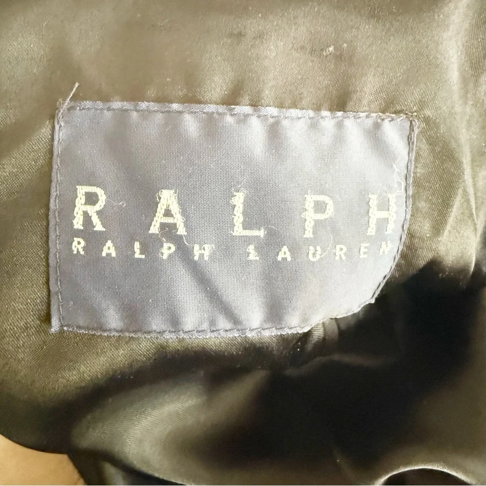 Ralph Lauren Men Double Breasted Belted Trench Coat Size 42R Old Money Luxury